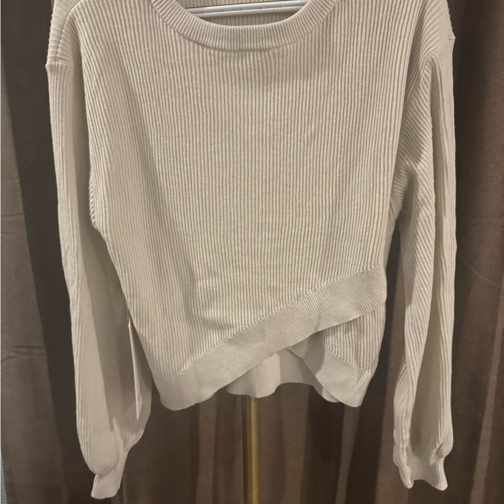 Lululemon Athletica Cream Ribbed Sweater